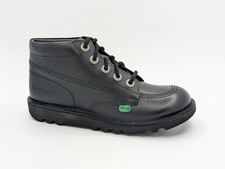 KICKERS Leather Black Boots