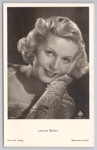 Rppc laura solari actress - solari,