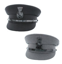 Chauffeur Cap in Black or Grey from The Hat Company