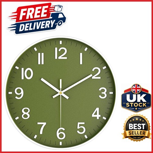 Silent analog wall clock 20cm - silent,
