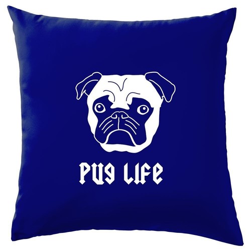 Pug life cushion pugs - -,