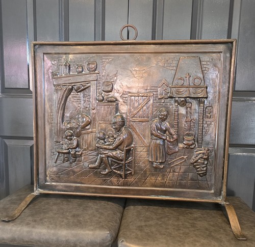 Large vintage copper fire - copper,