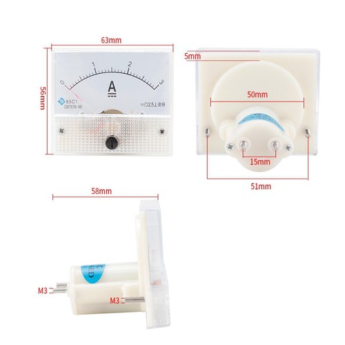 Needle analog meter - needle, dc