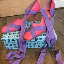 Fuscia leather Bertie Purple
