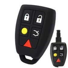 Silicone Key Cover Remote Case For Volvo C30 C70 S40 V50 Fob Sleeve 2004 - 2007