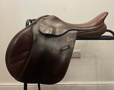 17 1/2” Original Pessoa Paris Brown Narrow / Medium Jump Saddle