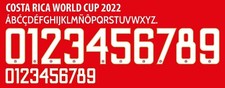 Name&Number Set For Costa Rica