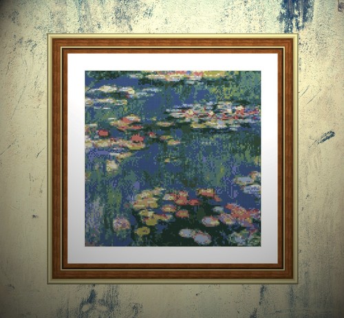 Monet water lilies - monet, counted