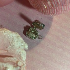  Vintage 925 Sterling Silver articulated Typewriter Charm in case VGC detailed 