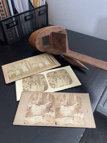 Antique wooden viewfinder - antique,