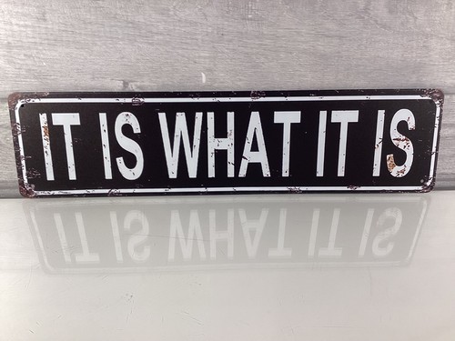 Metal wall sign what it - sign:, is