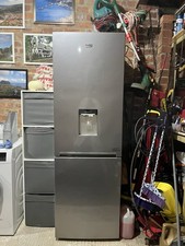 Beko HarvestFresh Fridge Freezer with Water Dispenser Silver 180cm Tall Used