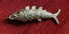 Large Articulated Silver Fish