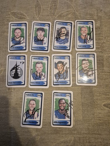 Signed falkirk scottish - 10,