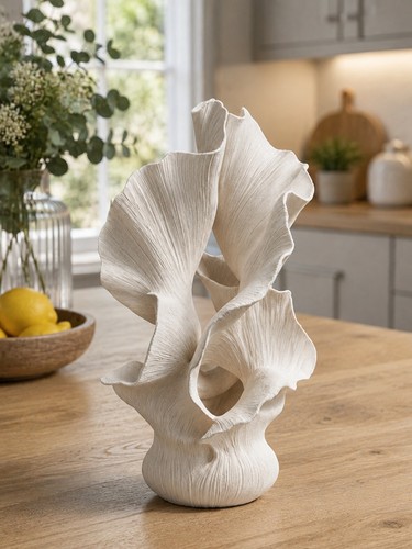 Abstract floral wave ornament - wave,