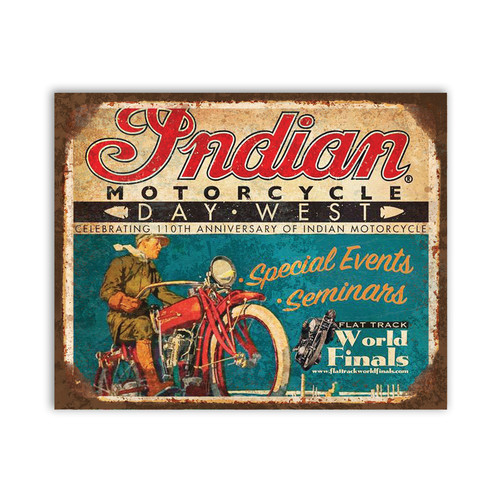 Indian tin sign retro style