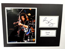 BRIAN MAY HAND SIGNED QUEEN PHOTO MOUNT COA AUTOGRAPH MUSIC FREDDIE MERCURY 2