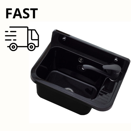 Black sink utility laundry - black,