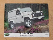 Genuine LAND ROVER DEFENDER X-TECH Special Edition 2000 UK press photo 8" x 6"