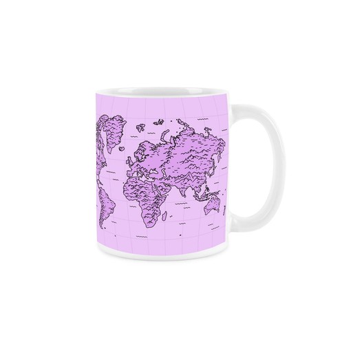 Vintage world map mug - world,