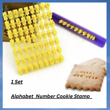 Alphabet  Number Cookie Stamp  Fondant Embosser Slicer for Baking
