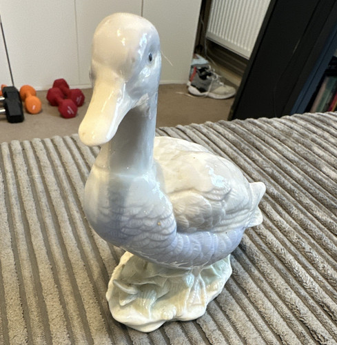 White ceramic pottery duck - white,