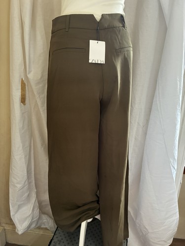 Zara wide leg dark olive - wide,