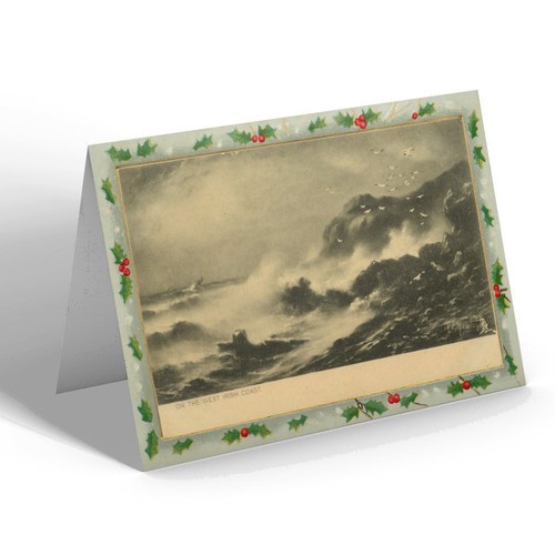 Xmas notelet vintage ireland - notelet,