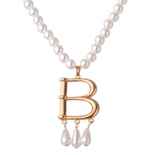 Women Elizabeth Necklace Tudors Necklace B letter pendant Anne Boleyn Necklace
