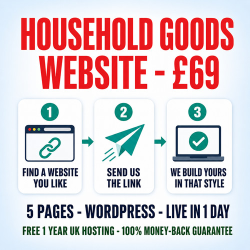 Household goods shop - goods, website