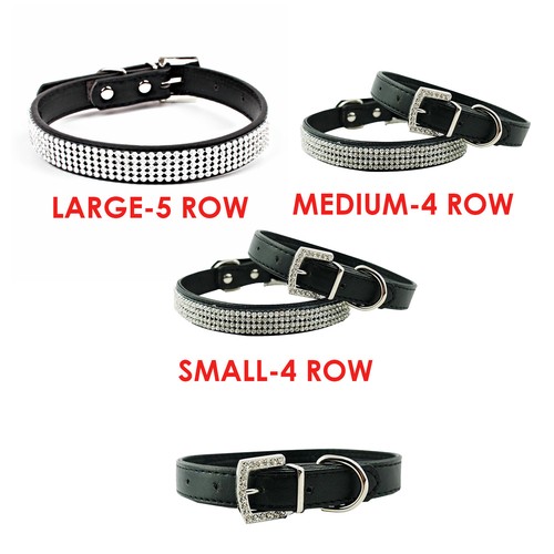 Dog collar leather row - dog, 4