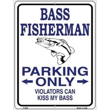Bass Fisherman Metal Parking