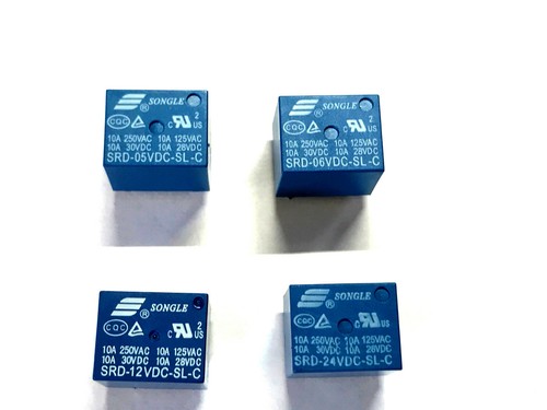 Mini power relays 9v - 3v, 5v