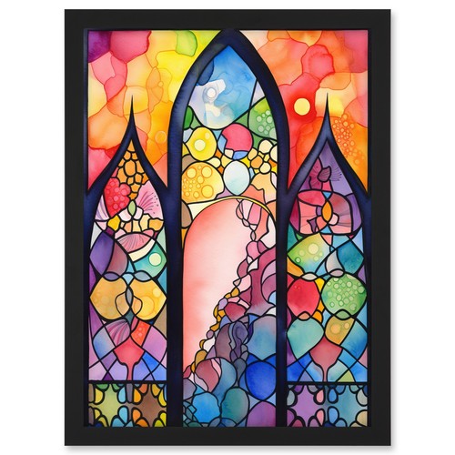 Stained glass window - stained,