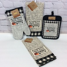 Fall 4 Pc Kitchen Set Pumpkins