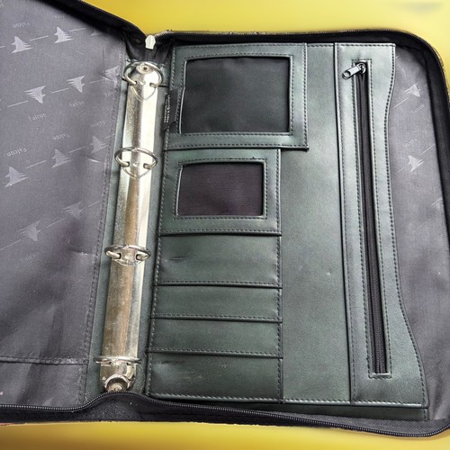 Falcon leather folio ring