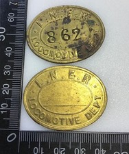Two 2 x Vintage Oval Brass