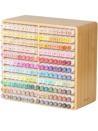 Bamboo marker organizer hold - marker,