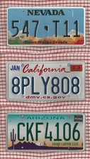 JOB LOT SET 3 AMERICAN LICENSE