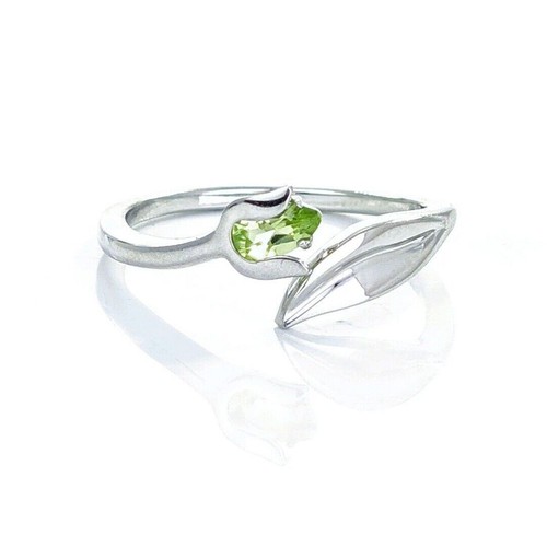 Peridot ring sterling silver - ring,