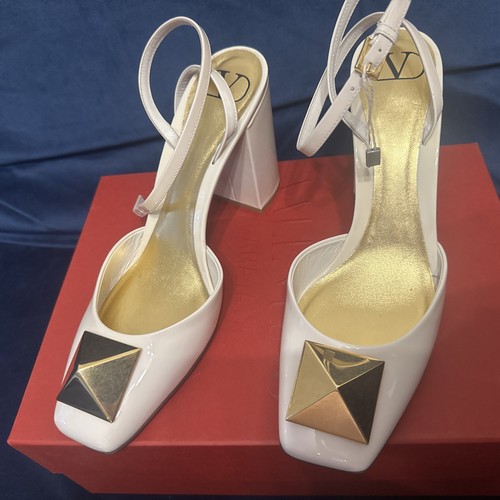 Valentino 90mm cream patent - 90mm,
