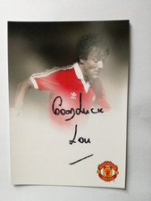 Lou Macari + Autograph