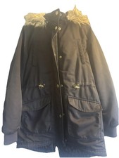 Navy Blue H&M Parka Coat Age