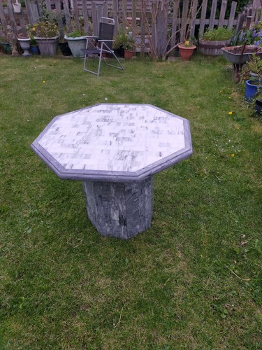 Octagonal marble dining table - octagonal,