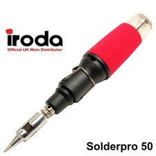 Gas Soldering Iron 30-70w Iroda SolderPro 50 Refillable Cordless Butane Torch