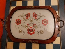 Souvenir Wood & glass Oval