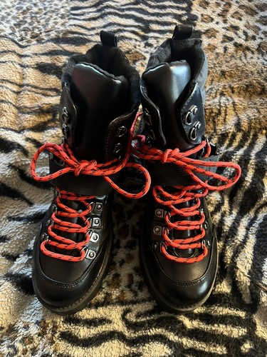 New very black faux - v, by