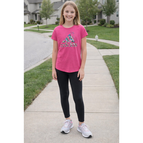 Adidas girl large dark pink - large,