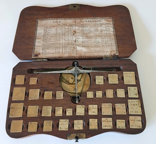 Italian coin scale with - scale,