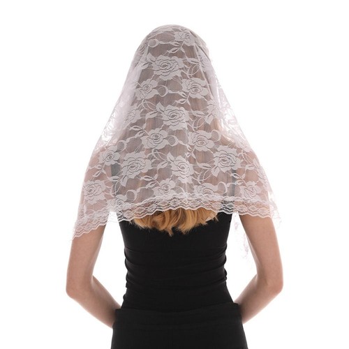 1pc lace veil romantic - veil,